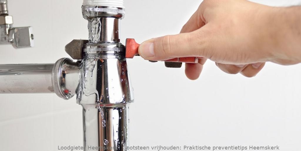Gootsteen Preventietips Verstopping Heemskerk